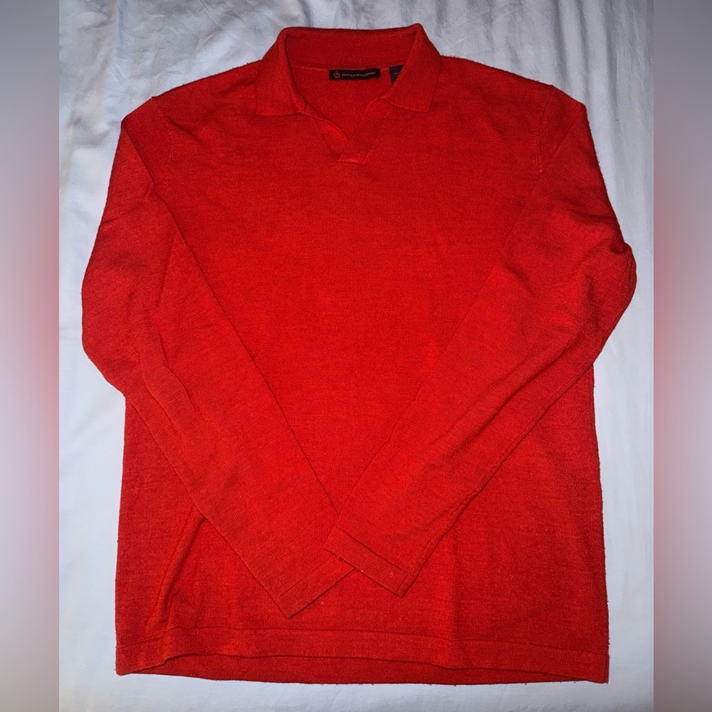 Donald Ross Sport 100% Merino Wool Johnny Collar Sweater Polo